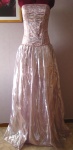 Pink party dress front
