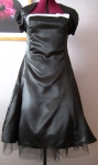Black prom dress front