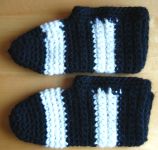 Crocheted slippers