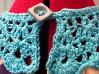 Crochet collar back detail
