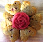 Rose & heart muffins