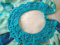 Chiffon Shay Dress Crochet Collar